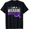thumbnail image 1 of I Am A Migraine Warrior Migraine Headache Awareness T-Shirt, 1 of 4
