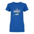 thumbnail image 1 of I Am A Narwhal Quote Shaped T-Shirt Women -Image by Shutterstock, Female Small, 1 of 2