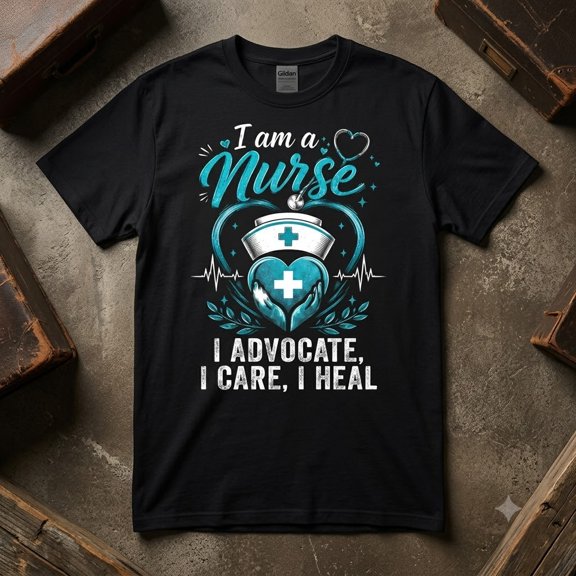 I Am A Nurse RN Healthcare Worker Vintage Graphic T Shirt for Men and Women