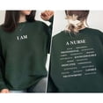 thumbnail image 1 of I Am A Nurse Sweatshirt, Nurse Affirmation Shirt, ER RN NICU Future New Nurse Student Shirt, Nurse School Crewneck Sweater, Gift For Nurse, 1 of 2