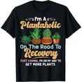 thumbnail image 1 of I Am A Plantaholic On The Road To Recovery Gardening Women T-Shirt Black Large, 1 of 4