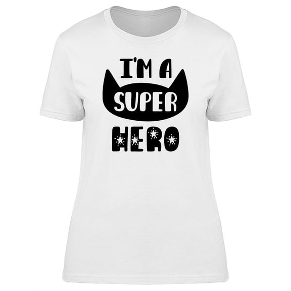 I Am A Super Hero Cat T-Shirt Women -Image by Shutterstock, Female Small