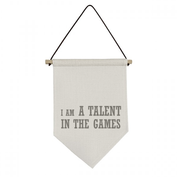 I Am A Talent Games Art Deco Fashion Canvas Flag Hanging Wall Art Decor Banner