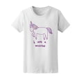thumbnail image 1 of I Am A Unicorn Cute Sketch T-Shirt Women -Image by Shutterstock, Female Small, 1 of 2