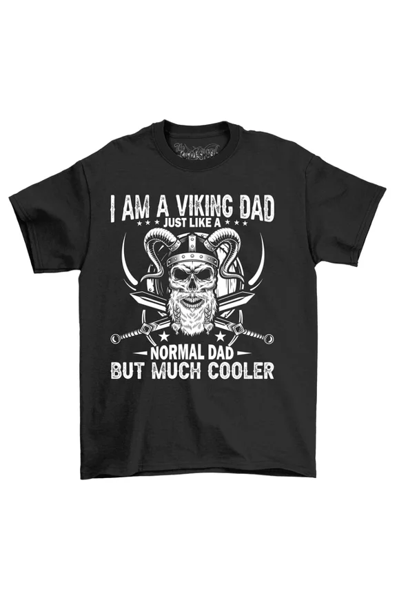 I Am A Viking Dad T-Shirt - Funny Viking Vibes For Cool Dads Soft Cotton Tee, Unisex S-5XL Hot Trending Shirt, Vintage Birthday Gift