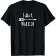 thumbnail image 1 of I Am A Warrior With Arrow survivor strength fighter support T-ShirtMen's and women's short-sleeved pure cotton shirts, 1 of 6