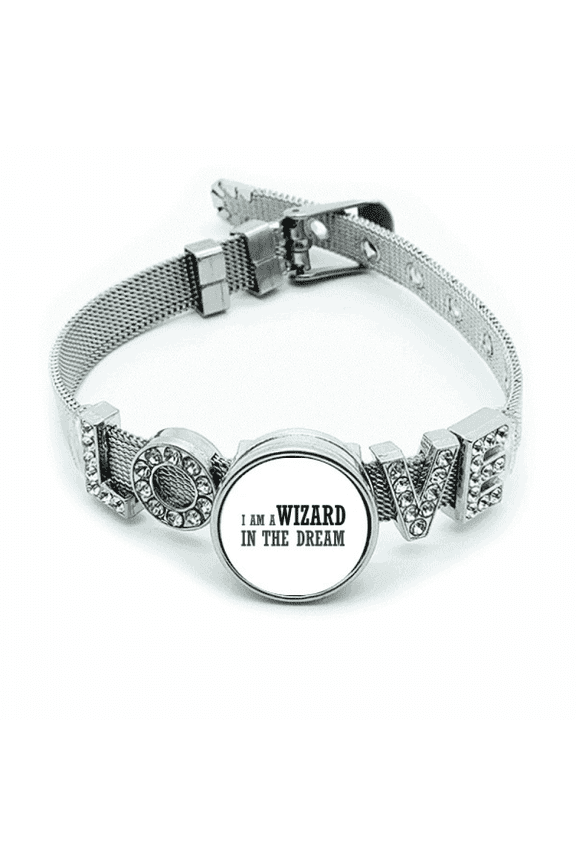 I Am A Wizard In The Dream Bracelet Wristband Crystal Love Adjustable Bangle