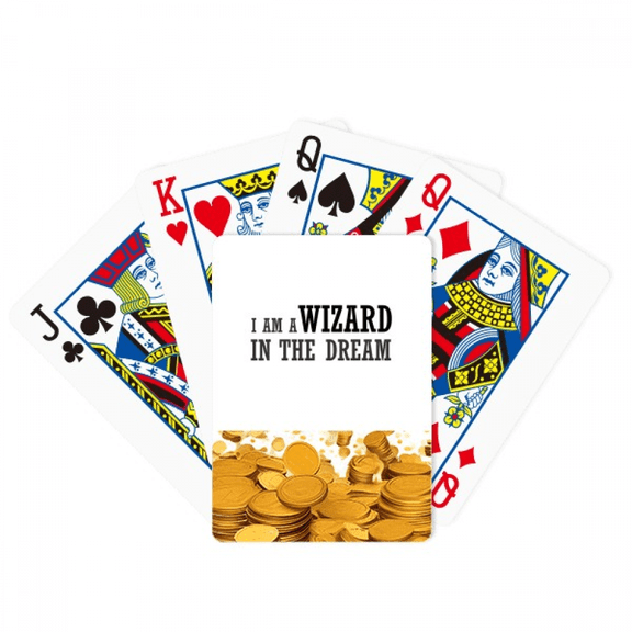 I Am A Wizard In The Dream Gold Playing Card Classic Game