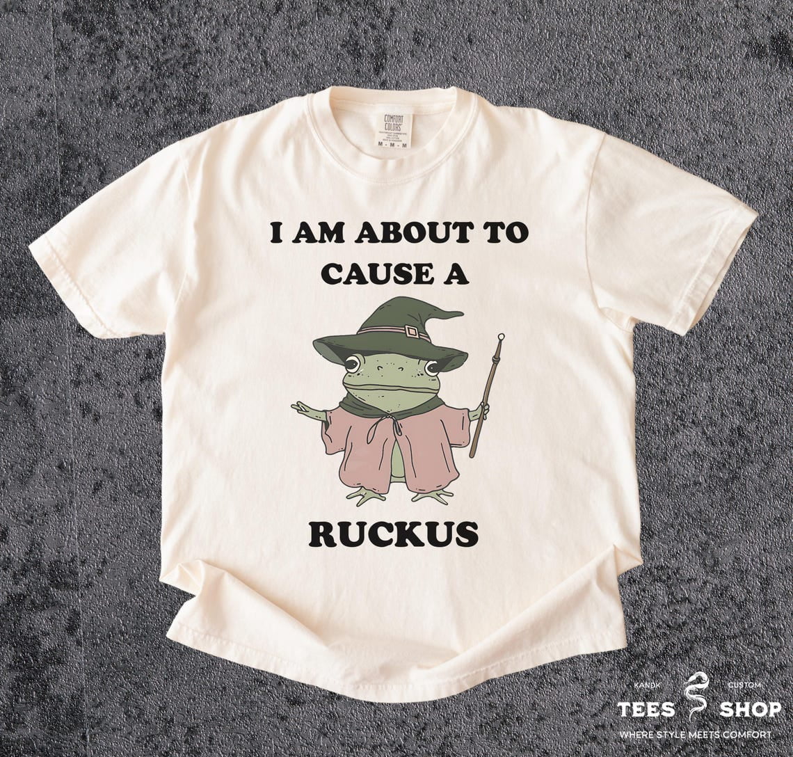 I Am About To Cause A Ruckus TVintage T-Vintage 90s Frog Frog Tee, T ...