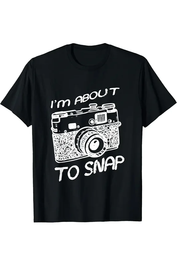 I Am About To Snap Vintage Camera Photographer T-Shirt