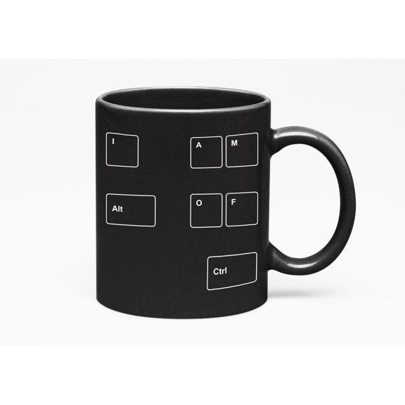 I Am Alt of Ctrl, Computer Geek, Black 11oz Ceramic Mug