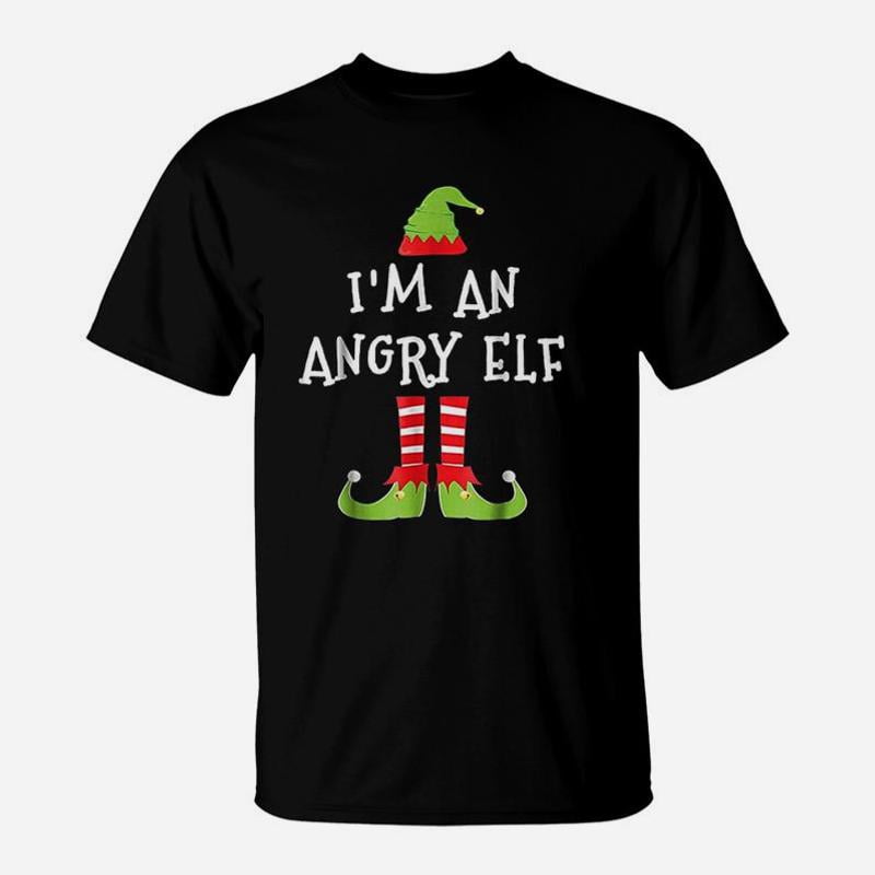 I Am An Angry Elf Matching Elf Christmas TShirt