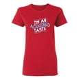 thumbnail image 1 of I Am An Aquired Taste Sarcastic Novelty Gift Idea Adult Humor Funny Women's Casual Tees, 1 of 3