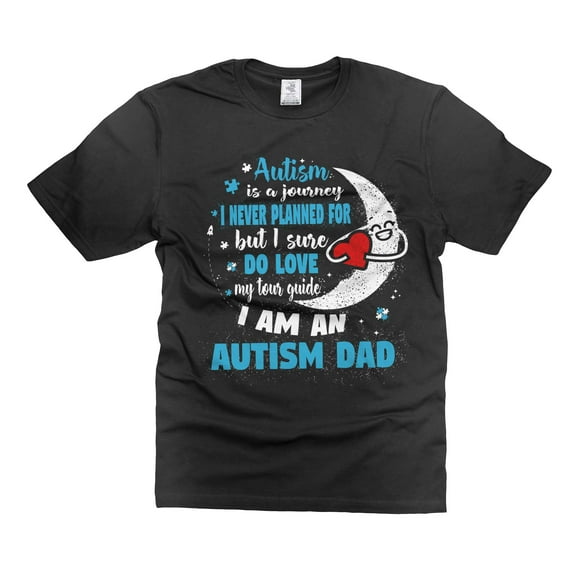 I Am An Autism Dad T-Shirt Awareness Day Tee Autism Awareness Tee Shirt Autism Gifts For Dad Father (Medium Black)