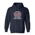 thumbnail image 1 of I Am An Enganeer Engeneer Enginear I'm Good With Math Sarcastic Novelty Gift Idea Adult Humor Funny Men's Hoodies, 1 of 2