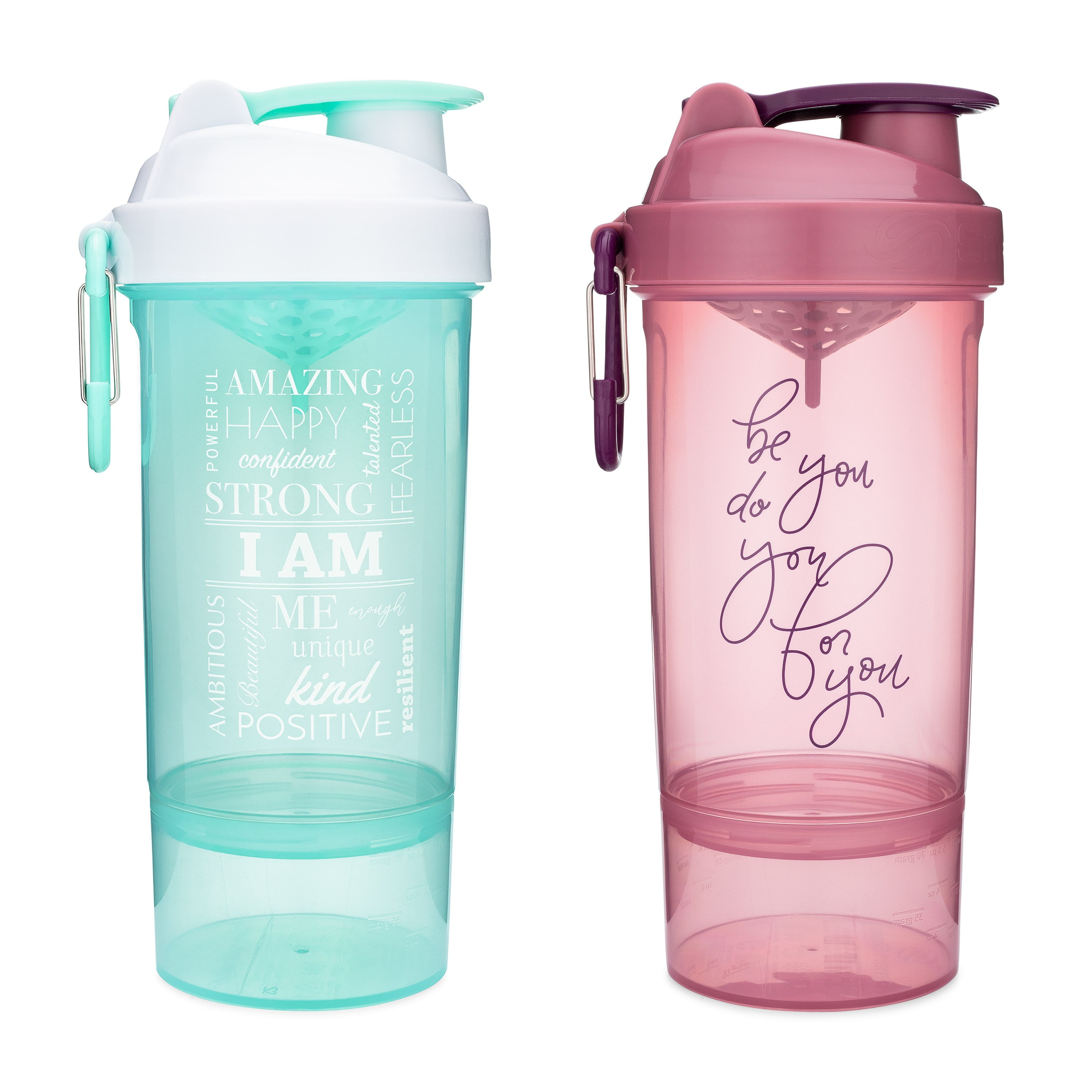  GOMOYO Shaker Bottle with Motivational Quotes, 27 Ounce Protein  Shaker Cup with Mixer Net, Attachable Container Storage for Protein or  Supplements, Perfect Fitness Gift