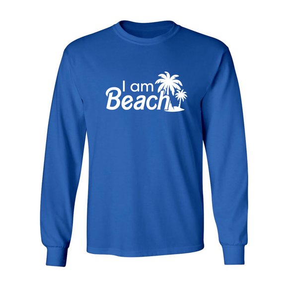 I Am Beach Adult Long Sleeve T-shirt