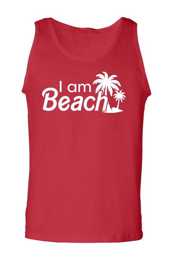 I Am Beach Adult Tank Top