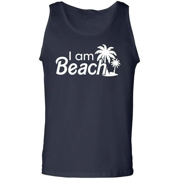 I Am Beach Adult Tank Top