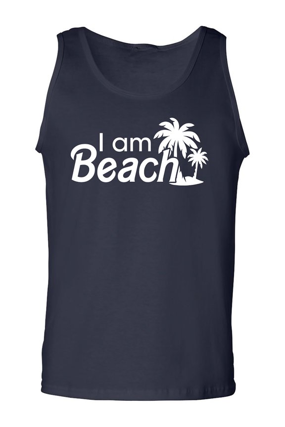 I Am Beach Adult Tank Top