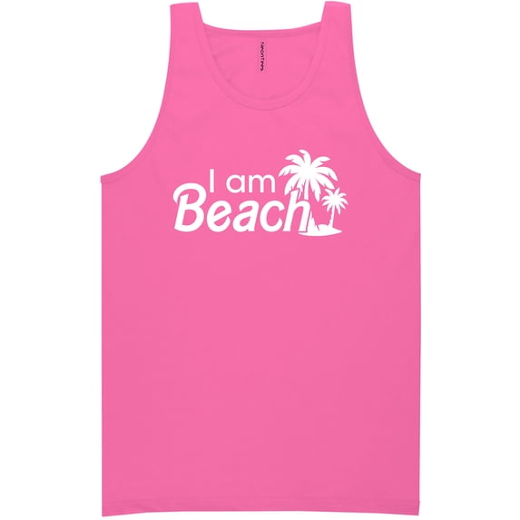I Am Beach Neon Tank Top