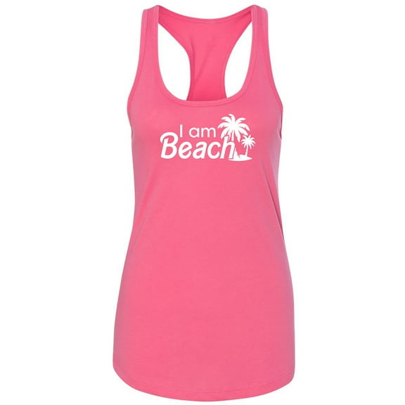 I Am Beach Racerback Tank