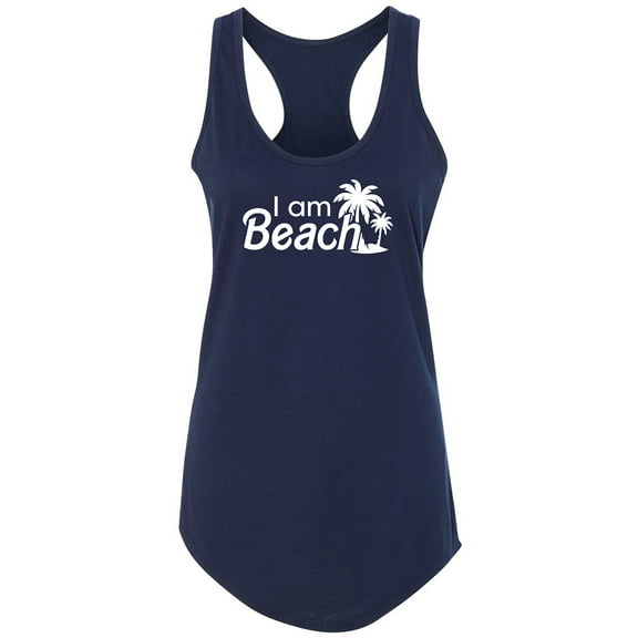 I Am Beach Racerback Tank