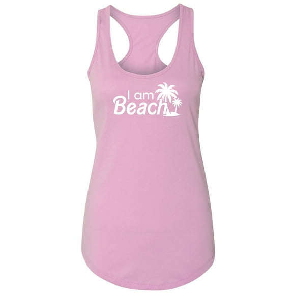 I Am Beach Racerback Tank
