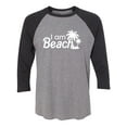 thumbnail image 1 of I Am Beach Unisex 3/4 Sleeve Baseball Raglan Tee, 1 of 2