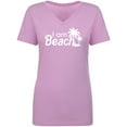 thumbnail image 1 of I Am Beach Womens V-Neck T-Shirt, 1 of 3