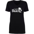 thumbnail image 1 of I Am Beach Womens V-Neck T-Shirt, 1 of 2