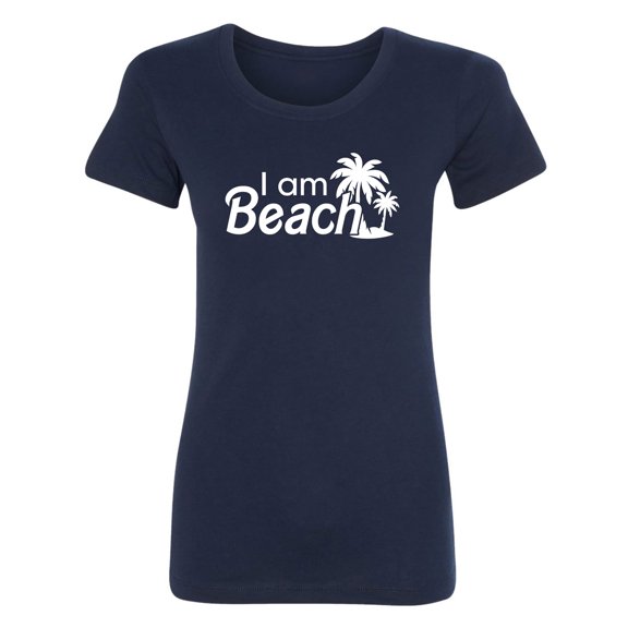 I Am Beach Womens crewneck tee