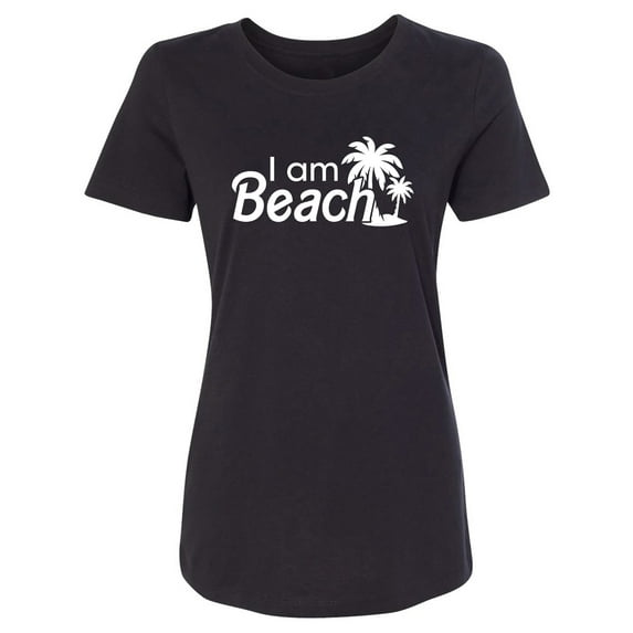 I Am Beach Womens crewneck tee