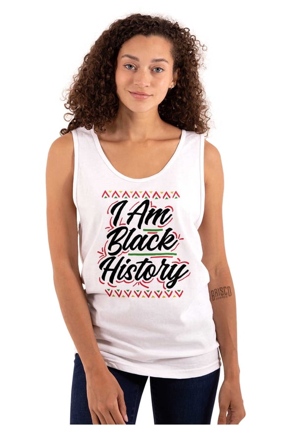 I Am Black History Empowerment Quote Tank Top Tee Shirt Women Brisco Brands S