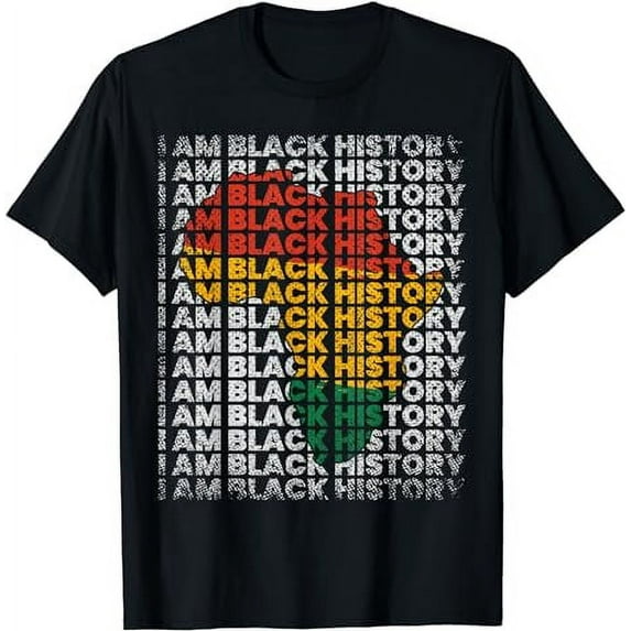 I Am Black History Month African American Women Men Gifts T-Shirt
