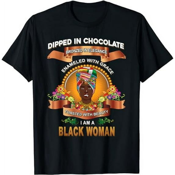 I Am Black History Month Black Girl Magic Afro Melanin Queen T-Shirt