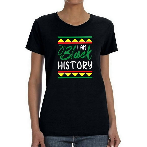 I Am Black History Shaped T-Shirt Women -Image by Shutterstock, Female 3X-Large