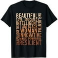 thumbnail image 1 of I Am Black Woman Black History Month BLM Melanin Educated T-Shirt, 1 of 5