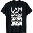 thumbnail image 1 of I Am Black Woman Black Queen Black Pride Black Girl Magic T-Shirt, 1 of 5