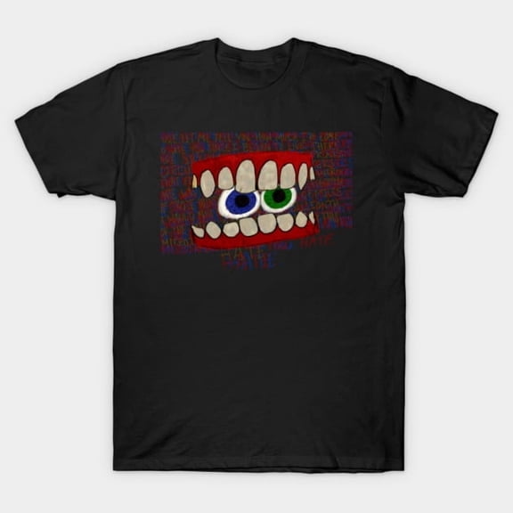 I Am Caine I Hate In Glitch Technical Cyber Distortion Text Unisex T-Shirt, up to size 3XL.
