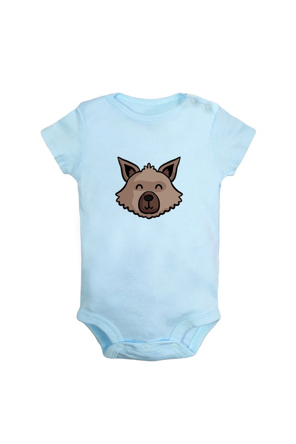 I Am a Carnivore Funny Rompers For Babies, Animal Gray Wolf Pattern Baby Jumpsuit, Newborn Baby Unisex Bodysuits, Infant Jumpsuits, Toddler 0-24 Months Kids One-Piece Oufits