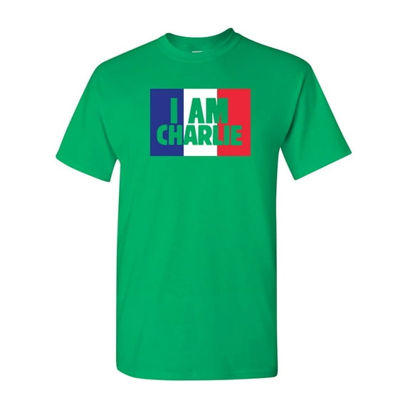 I Am Charlie Support France Flag DT Adult T-Shirt Tee
