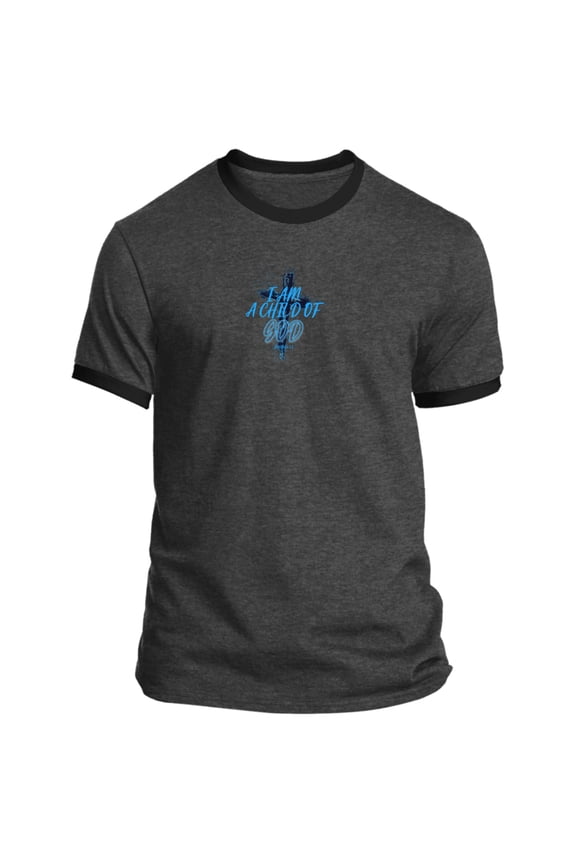 I Am Child of God Men’s Ringer Tee