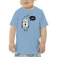 thumbnail image 1 of I Am Cool Doodle Owl T-Shirt Toddler -Image by Shutterstock,  3 Toddler, 1 of 4