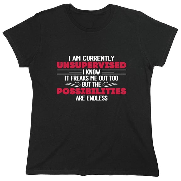I Am Currently Sarcastic Humor Novelty Funny Women's Casual Tees