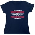 thumbnail image 1 of I Am Currently Sarcastic Humor Novelty Funny Women's Casual Tees, 1 of 3