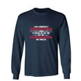 thumbnail image 1 of I Am Currently Sarcastic Humor Novelty Men's Long Sleeve Shirts, 1 of 3