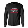 thumbnail image 1 of I Am Currently Sarcastic Humor Novelty Men's Long Sleeve Shirts, 1 of 3
