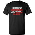 thumbnail image 1 of I Am Currently Unsupervised Possibilities are Endless Joke Mens Funny T Shirt, 1 of 5