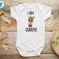 thumbnail image 1 of I Am Cuuute Onesie - Groot Baby Clothes - Baby Shower Gift - Unisex Baby Bodysuit- Baby Onesie Funny Cute Baby Onesie, BABY BODYSUIT LAT 4424, 1 of 3
